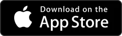 Button to download iOS app from App Store showing Apple's logo