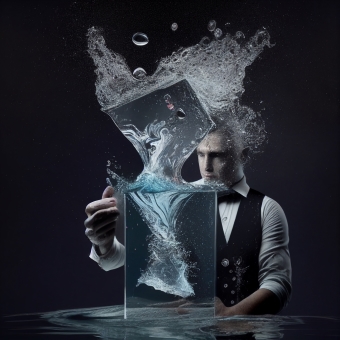 Mnemonic image of water with the association to magic